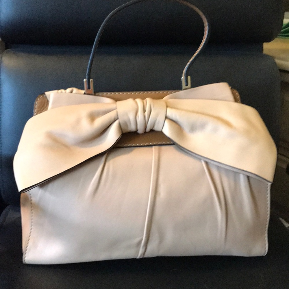 Authentic VALENTINO ribbon bag - tan